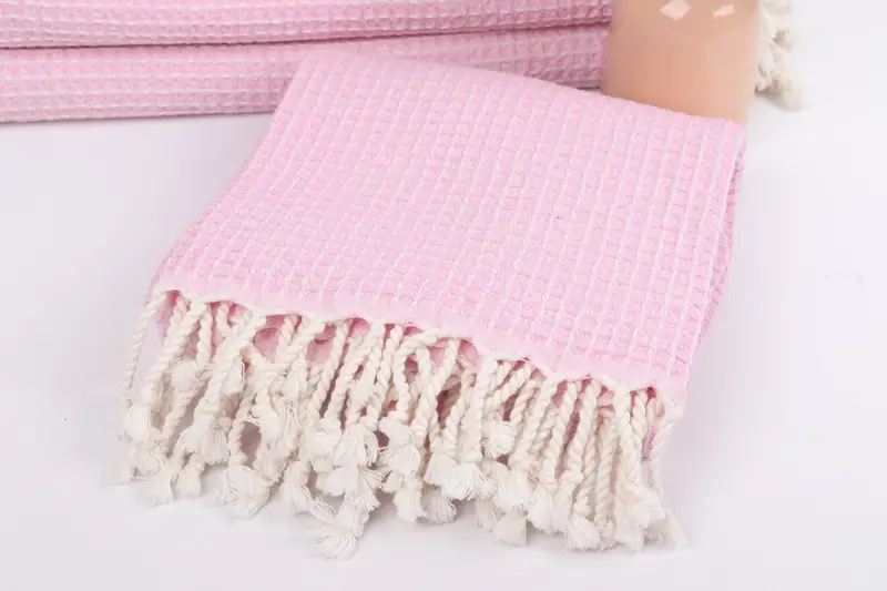 Bachelorette Beach Towel, Handmade Gift, Bridesmaid Gift, Spa Gift Towel, 68x36 Cotton Waffle Towel, Spa Towel, Quick-Dry Beach Towel, Hammam towel - 5