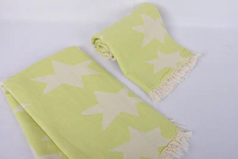 Bridesmaid Favors, Embroidered Turkish Towel, 68x36 Cotton Star Design Towel, Absorbent towel, Monogrammed Beach Towel, Turkish Towel USA - 7