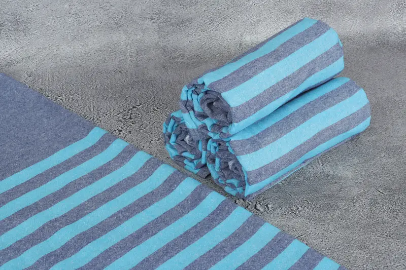 Custom Gift, Bridal Shower Gift, Monogram Turkish Bath Towel, 70x36 Cotton Striped Towel, Boyfriend Christmas Gift, Absorbent towel, Yoga Towel - 8
