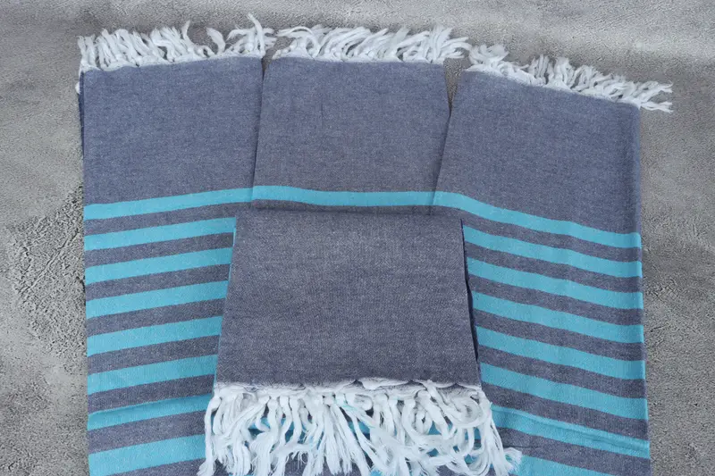 Custom Gift, Bridal Shower Gift, Monogram Turkish Bath Towel, 70x36 Cotton Striped Towel, Boyfriend Christmas Gift, Absorbent towel, Yoga Towel - 4