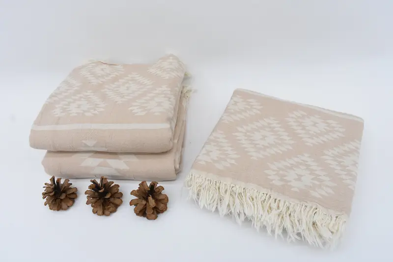 Toalla de baño, toalla sin arena, toalla de kilim de algodón 70x36, toalla de playa turca personalizada, regalo de boda personalizado para pareja, toalla de playa personalizada - 7