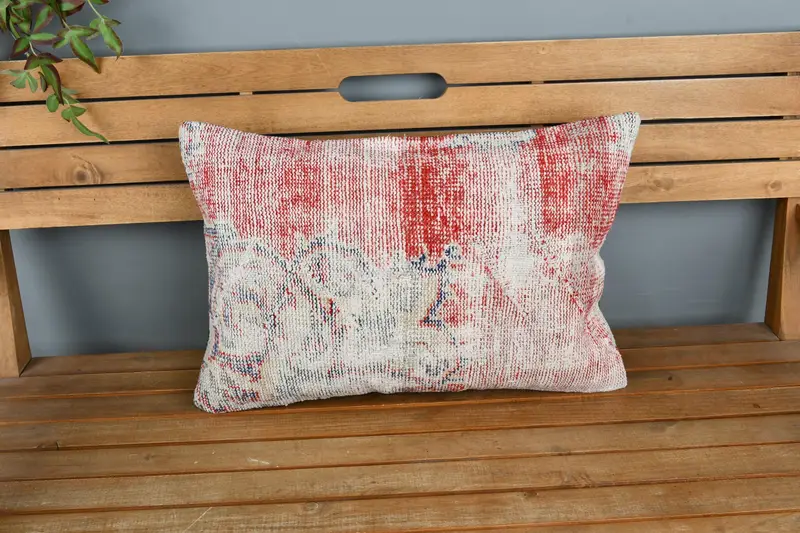 Throw Kilim Pillow, Office Chair Pillow Sham, Cushion, Pillow for Couch, 16x24 Blue Pillow Case, Vintage Kilim Pillow, Ethnic Throw Cushion Case - 6