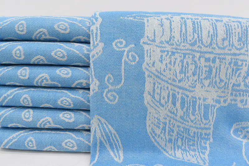 Bathroom Towels, Personalized Gift For Her, Custom Hand Towel, 28x20 Cotton Italian Symbols Design Towel, Monogrammed Hand Towel, Organic Towel - 2