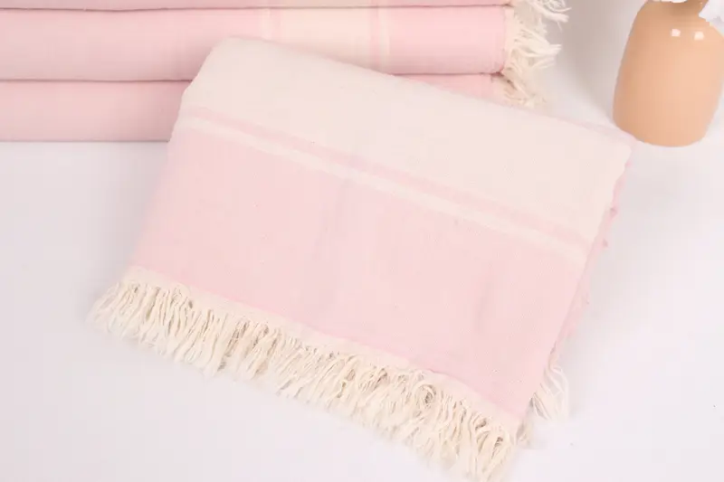 Bachelorette Party Favors, Gift For Best Friend, Turkish Blanket, Turkish Blanket Queen, 70x60 Cotton Striped Towel, Monogram Blanket - 4
