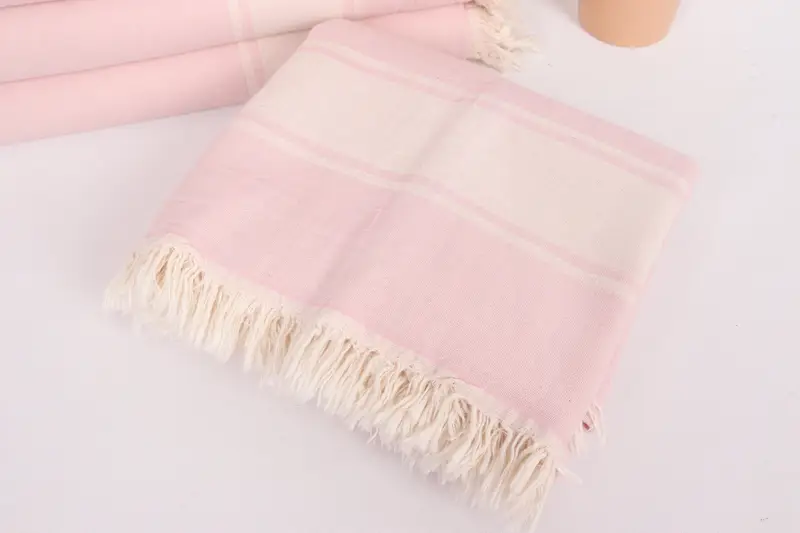 Bachelorette Party Favors, Gift For Best Friend, Turkish Blanket, Turkish Blanket Queen, 70x60 Cotton Striped Towel, Monogram Blanket - 5