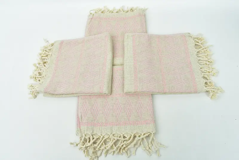 Küçük Banyo Havlu, 40x20 Keten Kilim Tasarım Havlusu, Monogram El Havlusu, Spa Havlu, Kişiselleştirilmiş Bulaşık Havlusu, En İyi Arkadaş İçin Hediye, Konuk Havlusu - 6