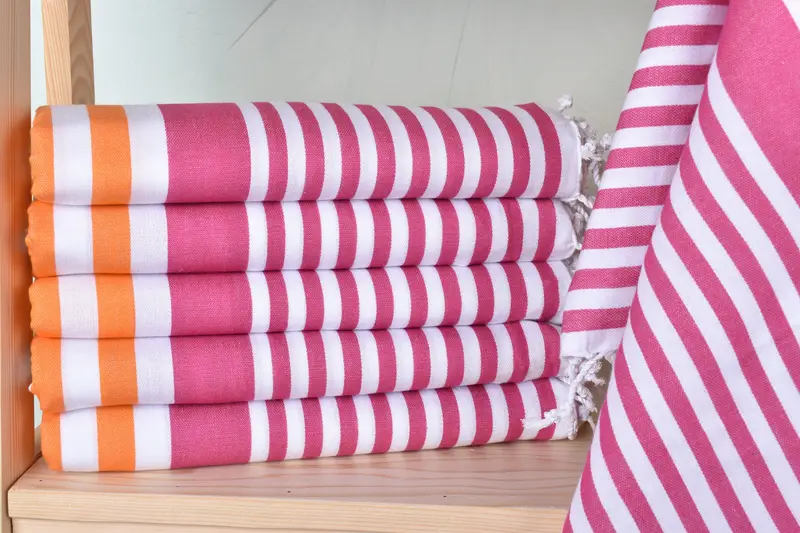 Turkish hand towel, Bachelor Towel, Personalized Bridesmaid Gift, Home Decor Towel, Yoga Towel, Travel towel, Spa Towel, 68x36 Cotton Striped Towel - 1