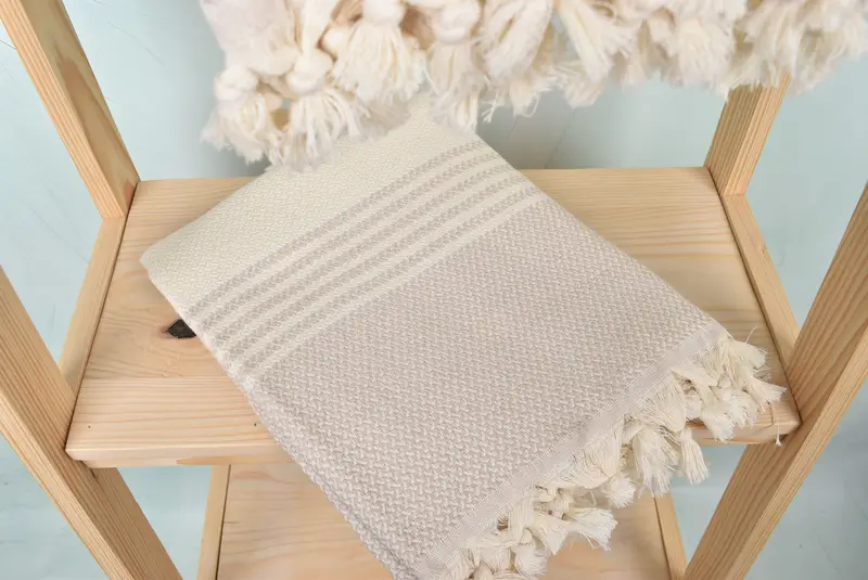 Turkish Beach Towel Monogram, 70x40 Cotton Striped Towel, Wedding Gift For Bride, Beach Towel Bulk, Bachelorette Gifts, Summer Gift, Yoga Towel - 5