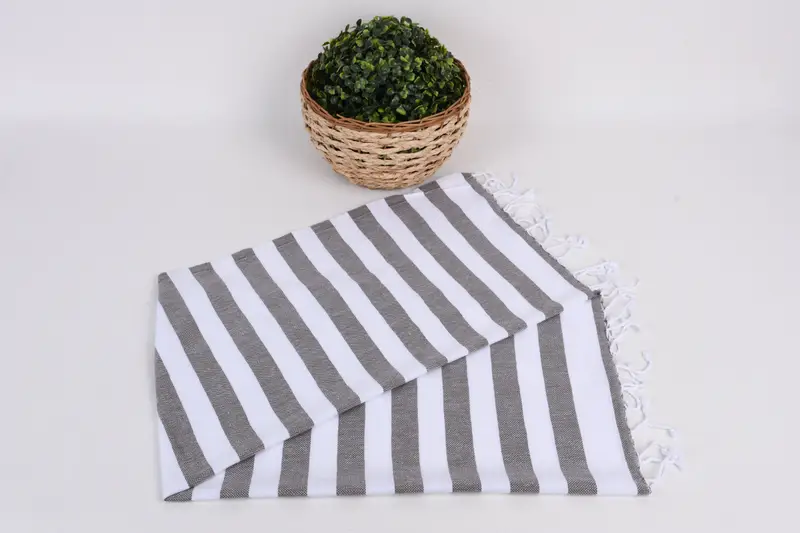 Toalla decorativa, toallas de baño, toalla a rayas de algodón 44x20, regalos de Halloween, regalo de boda hecho a mano, regalos de dama de honor, toalla de mano turca - 4