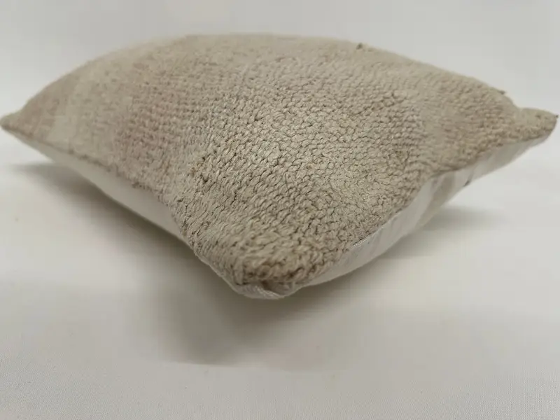 Natural Cushion Case, Boho Pillow Sham Cover, 12x20 White Pillow Cover, Interior Designer Pillow, Pillow, Turkish Kilim Pillow, Yoga Cushion - 6