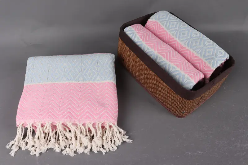 Beach Size Towel, Bachelor Party Favors, Organic Turkish towel, Turkish Towel Beach, Bachelorette Party Decorations, 70x40 Cotton Chevron Towel - 5