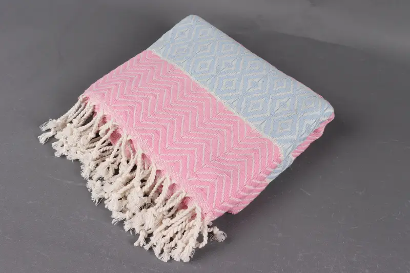 Beach Size Towel, Bachelor Party Favors, Organic Turkish towel, Turkish Towel Beach, Bachelorette Party Decorations, 70x40 Cotton Chevron Towel - 6