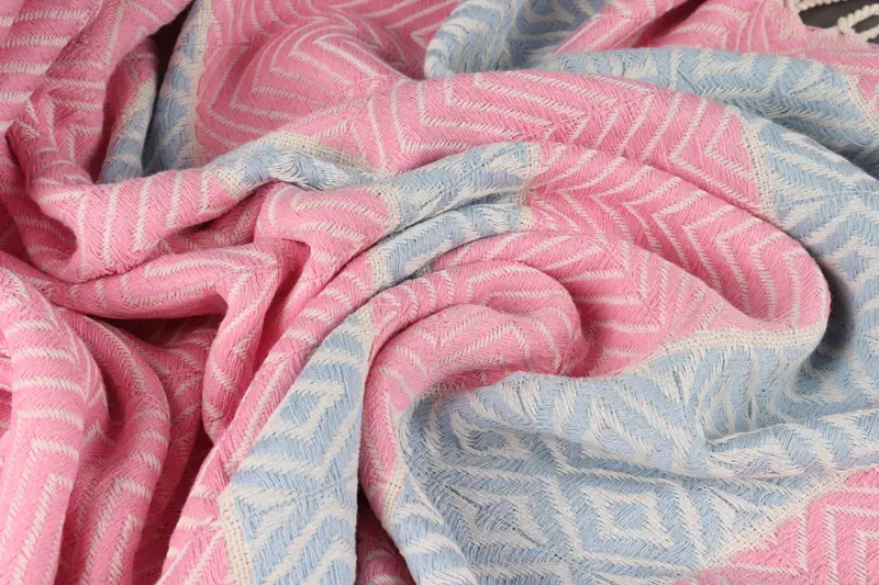 Beach Size Towel, Bachelor Party Favors, Organic Turkish towel, Turkish Towel Beach, Bachelorette Party Decorations, 70x40 Cotton Chevron Towel - 8