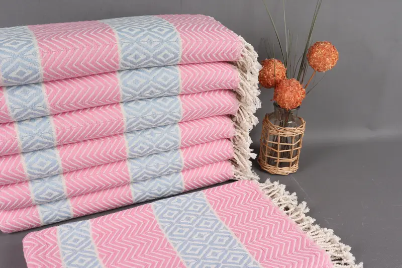 Beach Size Towel, Bachelor Party Favors, Organic Turkish towel, Turkish Towel Beach, Bachelorette Party Decorations, 70x40 Cotton Chevron Towel - 1