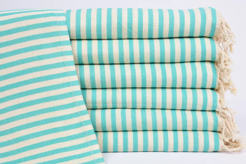 Monogram Hand Towel, 40x18 Cotton Striped Towel, Gym Towel, Boyfriend Christmas Gift, Turkish Hand Towel, Bridesmaid Towel, Turkish Towel Hand Towel - 1