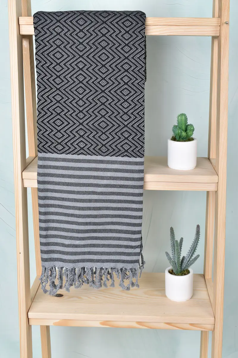Best Friend Wedding Gift, Hammam towel, Absorbent Turkish towel, Scarf Towel, Luxury towel, Spa Towel, Personalised Gift, 70x40 Cotton Diamond Towel - 8