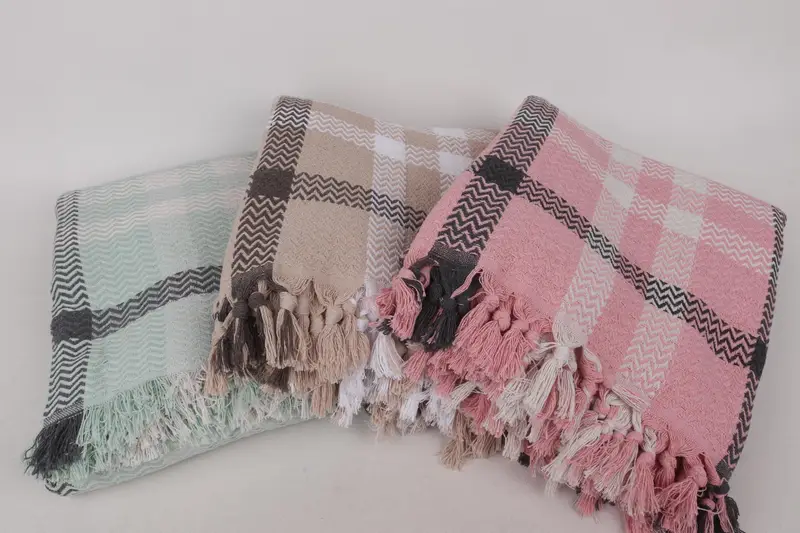 Personalized Gift, Personalized Blanket, Woven Blanket, Halloween Blanket, 90x80 Cotton Striped Towel, Throw Blanket Couch, Turkish Bedcover - 2