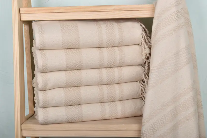 Embroidered Towel, 70x36 Cotton Diamond Towel, Christmas Gift, Peshtemal Towel USA, Custom Bath Towel, Bridesmaid Gift Towel, Monogram Turkish Towel - 2