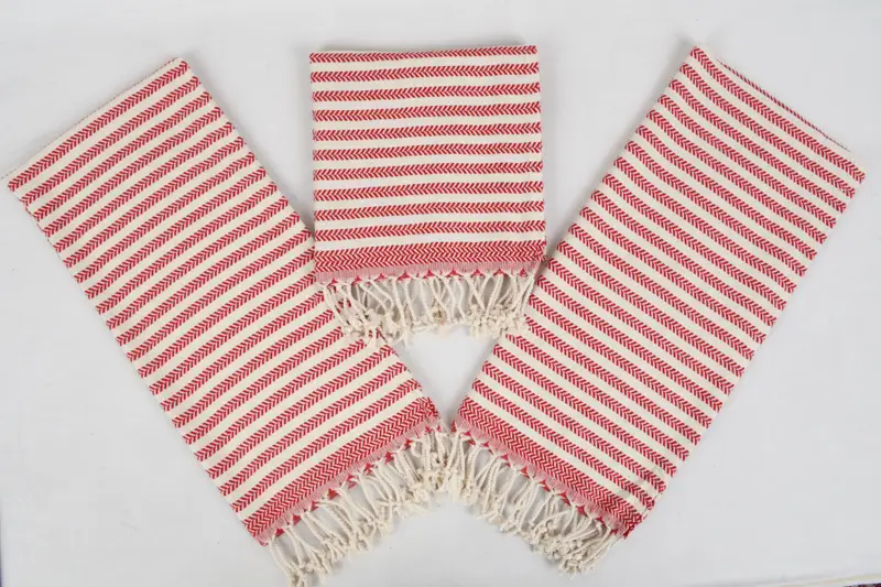 Onun için hediye, kişiselleştirilmiş bulaşık havlu, el yapımı hediye, kişiselleştirilmiş mutfak havlu, ev hediyesi, 40x18 pamuklu chevron havlu, monogram el havlu - 8
