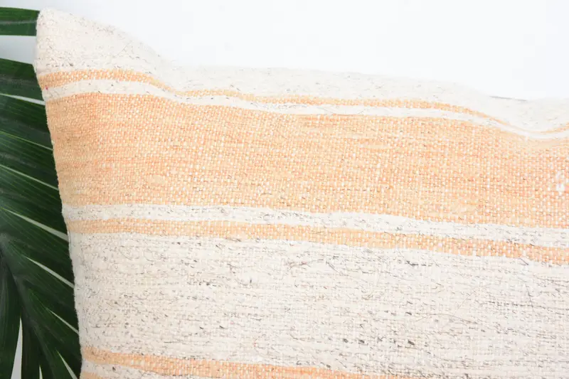 Seat Pillow Cover, Kilim Cushion Sham, Boho Pillow, Cushion, Vintage Kilim Pillow, Colorful Pillow Sham, 14x14 White Pillow Sham - 2