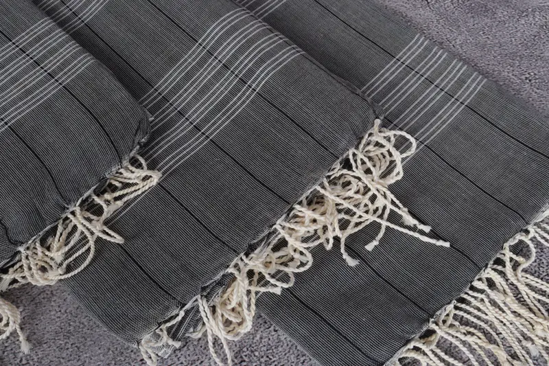 Organic Turkish towel, Quick-Dry Beach Towel, Customized Towels, 70x40 Cotton Striped Towel, Soft and absorbent Turkish towel, Home Decor Gifts - 5