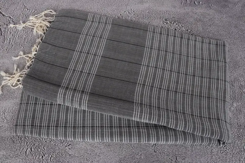Organic Turkish towel, Quick-Dry Beach Towel, Customized Towels, 70x40 Cotton Striped Towel, Soft and absorbent Turkish towel, Home Decor Gifts - 6