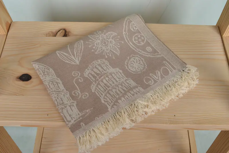 Monogram Hand Towel, Bridal Shower Gift, Small Towel, Gift For Him, Bridesmaid Gifts, Personalized Gifts, 28x20 Cotton Italian Symbols Design Towel - 5