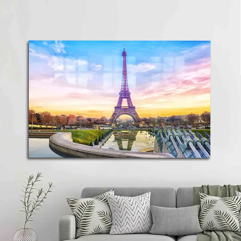 エレガントなエッフェル塔プリントガラス - パリの恋人への贈り物