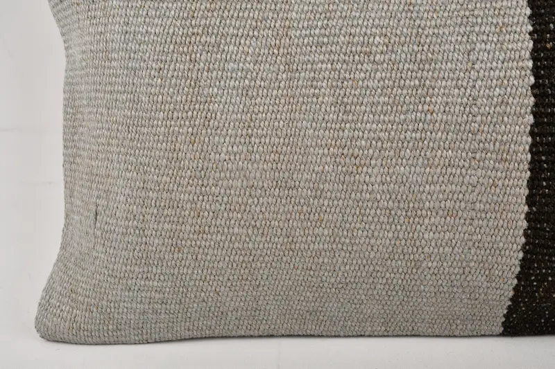 Pillow, Retro Cushion Case, Vintage Kilim Pillow, Antique Pillows, Pillow for Sofa, Ottoman Cushion Case, 12x24 Gray Cushion Case - 2