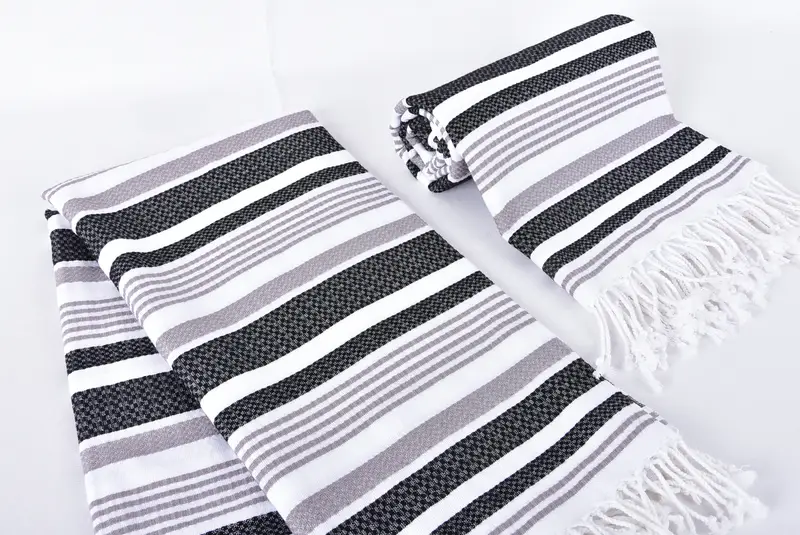 Bachelorette Party Gifts Bridesmaids, Luxury towel, Bridal Shower Gift, Gift For The Home Decor, Memorial Gift, 70x40 Cotton Striped Towel - 7