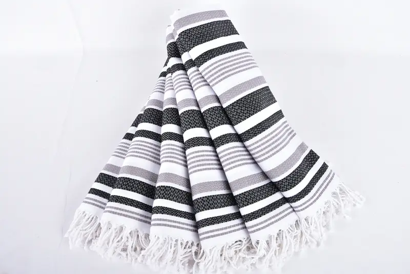 Bachelorette Party Gifts Bridesmaids, Luxury towel, Bridal Shower Gift, Gift For The Home Decor, Memorial Gift, 70x40 Cotton Striped Towel - 4