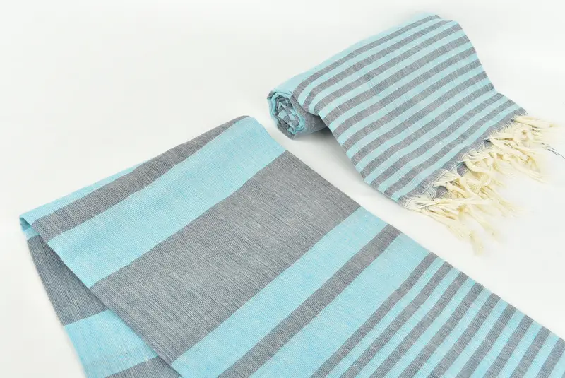Cute Beach Towel, Employee Gifts, Personalized Wedding Gift, Wedding Gift, Decorative Towel, 70x40 Cotton Striped Towel, Monogram Beach Towel - 7