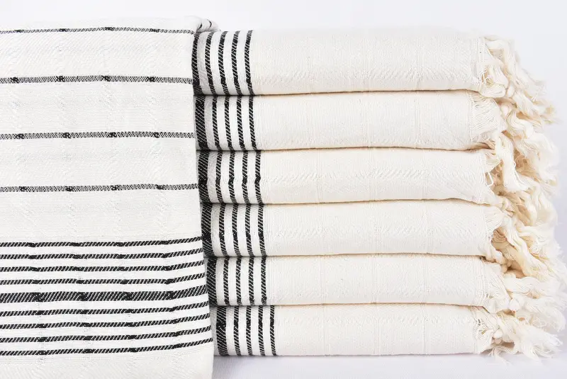 Custom Beach Towels, Spa Gift, Kids Beach Towel, 70x40 Cotton Striped Towel, Gift For Him, Turkish towel, Organic Turkish towel, Best Wedding Gift - 1