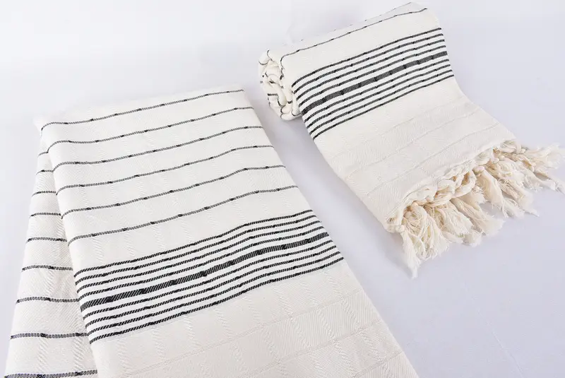 Custom Beach Towels, Spa Gift, Kids Beach Towel, 70x40 Cotton Striped Towel, Gift For Him, Turkish towel, Organic Turkish towel, Best Wedding Gift - 7