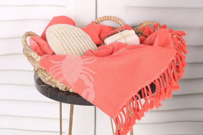 Best Friend Gift Ideas, Bridesmaid Gift Towel, Hammam towel, 70x40 Cotton Scorpion Patterned Towel, Custom Beach Towel, Bachelorette Towel - 3