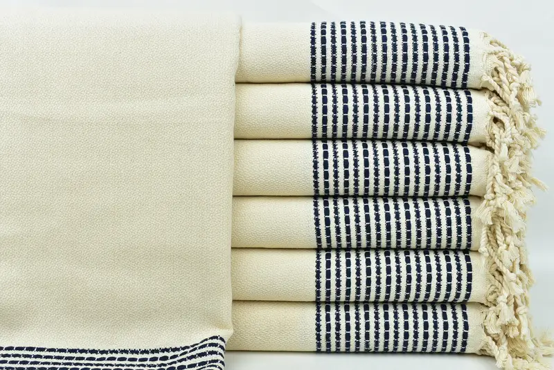Organic Turkish towel, Bachelor Gift, Kids Beach Towel, 70x36 Cotton Striped Towel, Organic towel, Quick-dry towel, Monogram Turkish Bath Towel - 1