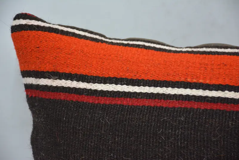12x24 Orange Cushion Case, Gift Pillow, Vintage Kilim Pillow, Cushion Cover, Ethnic Throw Pillow Sham, Outdoor Bolster Pillow, Kilim Pillow - 2