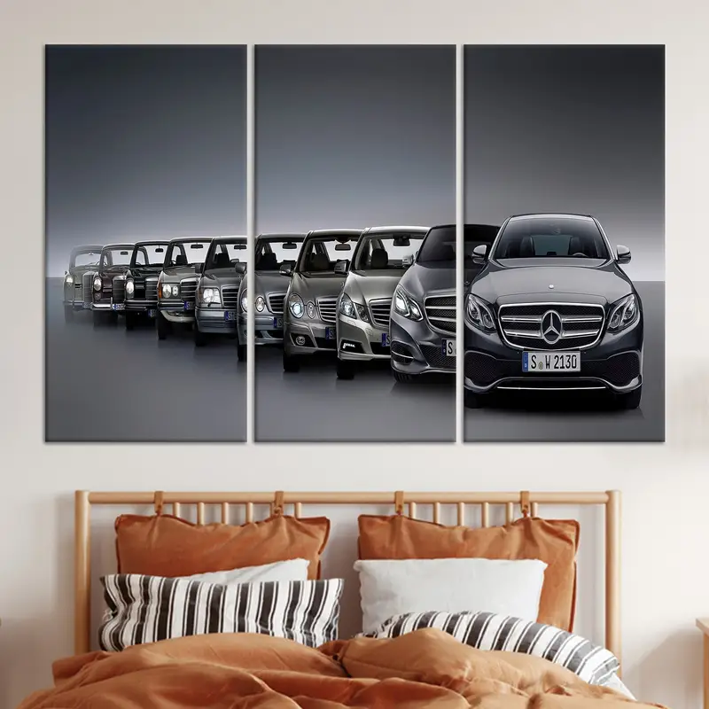 Elegant Mercedes Canvas Print: Perfect Car Lovers Gift