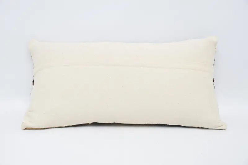 Yoga Pillow Case, Vintage Kilim Throw Pillow, Boho Pillow, Pillow for Sofa, Pillow, Yoga Cushion, 12x24 Beige Pillow Cover - 6