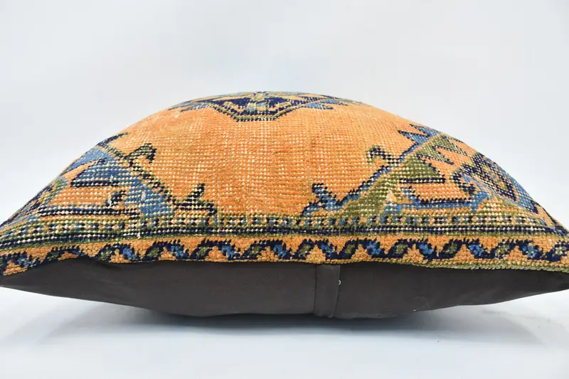 Boho Pillow Sham Cover, Turkish Kilim Pillow, 28x28 Red Pillow, Outdoor Bolster Cushion Case, Interior Designer Pillow, Cushion Case - 5