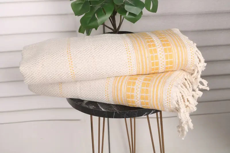 Bulk Order Towel, Bridesmaid Gifts, 40x20 Linen Striped Towel, Monogrammed Hand Towel, Gym Towel, Wedding Favors, Bridesmaid Gifts Personalized - 3