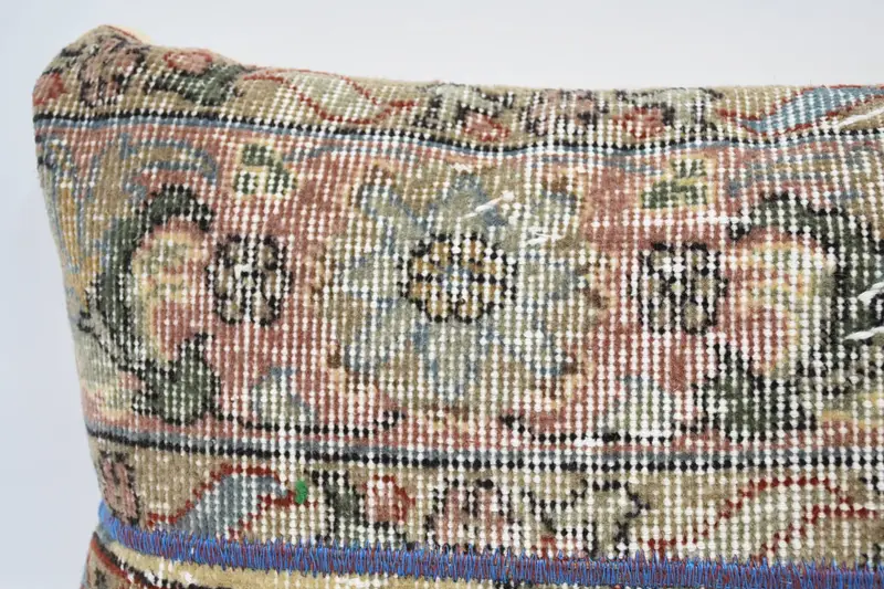 Antique Pillows, Turkish Bench Pillow Cover, Boho Throw Cushion Cover, Turkish Kilim Pillow, Home Decor Pillow, 16x36 Red Cushion Case, Cushion - 2