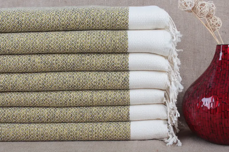 Small Towel Organic Cotton Face Towel Diamond Napkin, 20x40 Inches