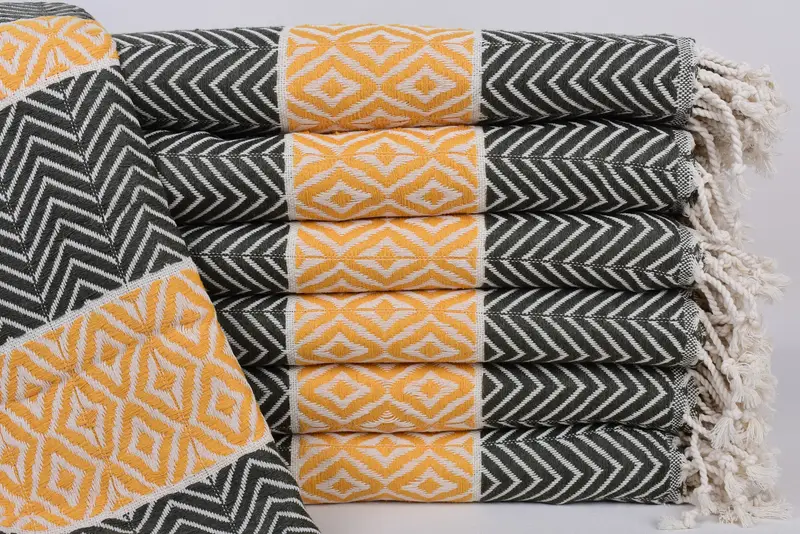 Turkish Towel Beach, Anniversary Gift For Her, Custom Towel Beach, Custom Towel, 70x40 Cotton Chevron Towel, Large Turkish Towel, Spa Gift Towel