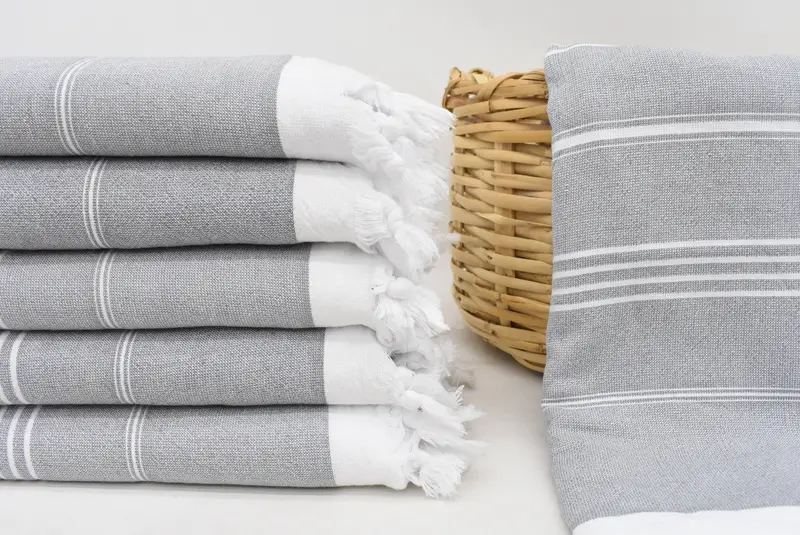 70x36 Cotton Striped Terry Towel, Valentines Day Gift For Him, Housewarming Gift, Custom Name Towel, Best Friend Gift, Quick-Dry Beach Towel - 2