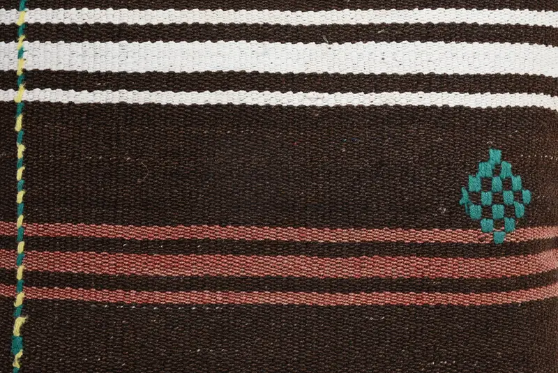Car Cushion Cover, Boho Pillow Sham Cover, Turkish Pillow, Kilim Pillow, Cushion, 20x20 Brown Pillow, Handmade Throw Cushion Cover - 3
