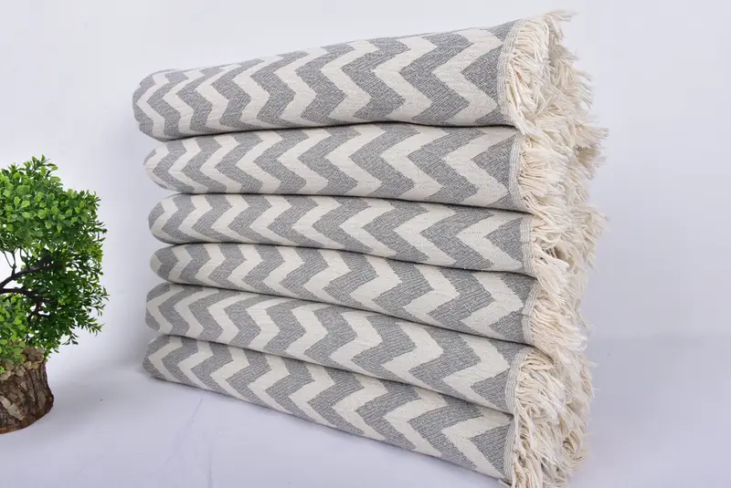 Regalo del día de la boda para novia, toalla turca personalizada, toalla bordada, toalla de gimnasia, toalla absorbente, toalla de chevron de algodón 64x34, toalla turca EE. UU. - 3