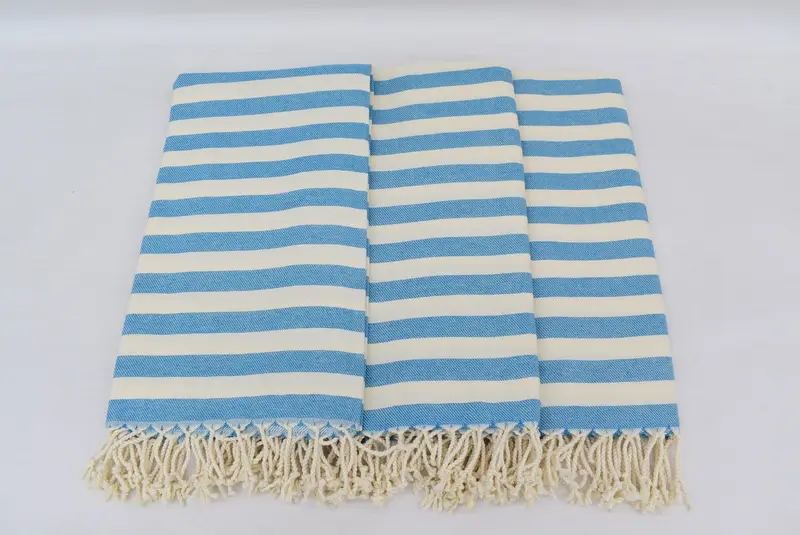 Monogram Towels, Wedding Gifts Towel, Beach towel, Best Friend Christmas Gift, 68x40 Cotton Striped Towel, Wedding Hand Made Gift, Cotton towel - 7