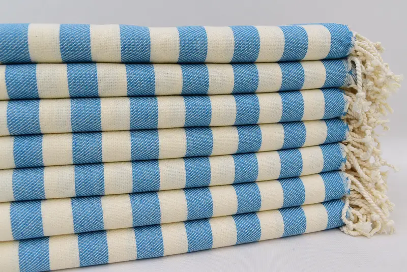 Monogram Towels, Wedding Gifts Towel, Beach towel, Best Friend Christmas Gift, 68x40 Cotton Striped Towel, Wedding Hand Made Gift, Cotton towel - 5