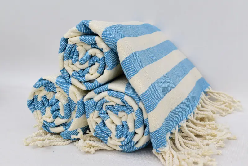 Monogram Towels, Wedding Gifts Towel, Beach towel, Best Friend Christmas Gift, 68x40 Cotton Striped Towel, Wedding Hand Made Gift, Cotton towel - 8